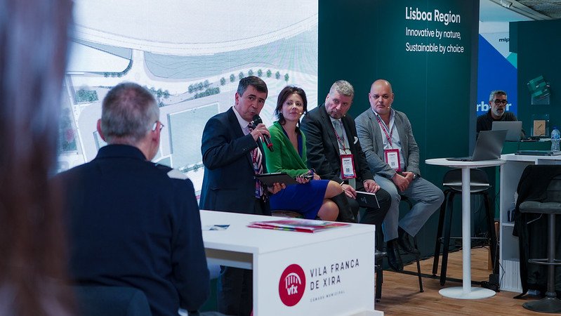 From left: António Gil Machado (Iberinmo Grouo), Arantxa Prado (Panattoni), Rafael macia (AM Alpha) and Jorge Bota (B.Prime)