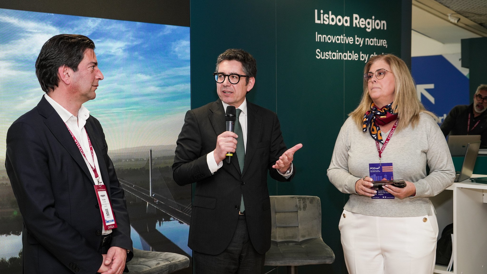Rui Fernandes Simão (Vice-President of Fundão City Council), Vasco Moreira Rato (Lisbon City Council’s Councillor for Urban Planning) and Sónia Sanfona (Mayor of Alpiarça)