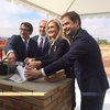 First stone of the Open Sky shopping center in Torrejón de Ardoz 