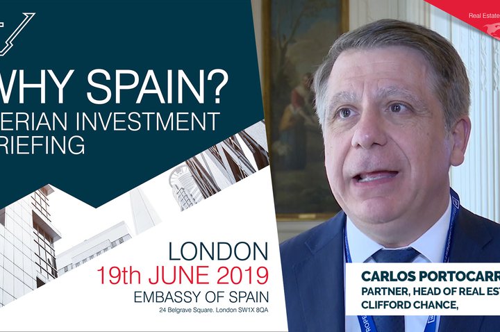 SPAIN IS ONE OF THE MAIN INVESTMENT DESTINATIONS | CARLOS PORTOCARRERO | CLIFFORD CHANCE