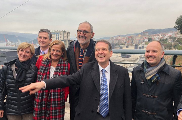 Ceetrus, Thom Mayne  and Abel Caballero visit Vigo’s future Vialia Estación shopping centre 