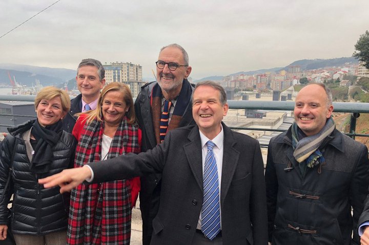 Ceetrus, Thom Mayne  and Abel Caballero visit Vigo’s future Vialia Estación shopping centre 